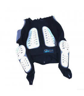 PECTORAL-CHAQUETA UFO INFANTIL CON PROTECCIONES (BLANCO) | TopFun.com