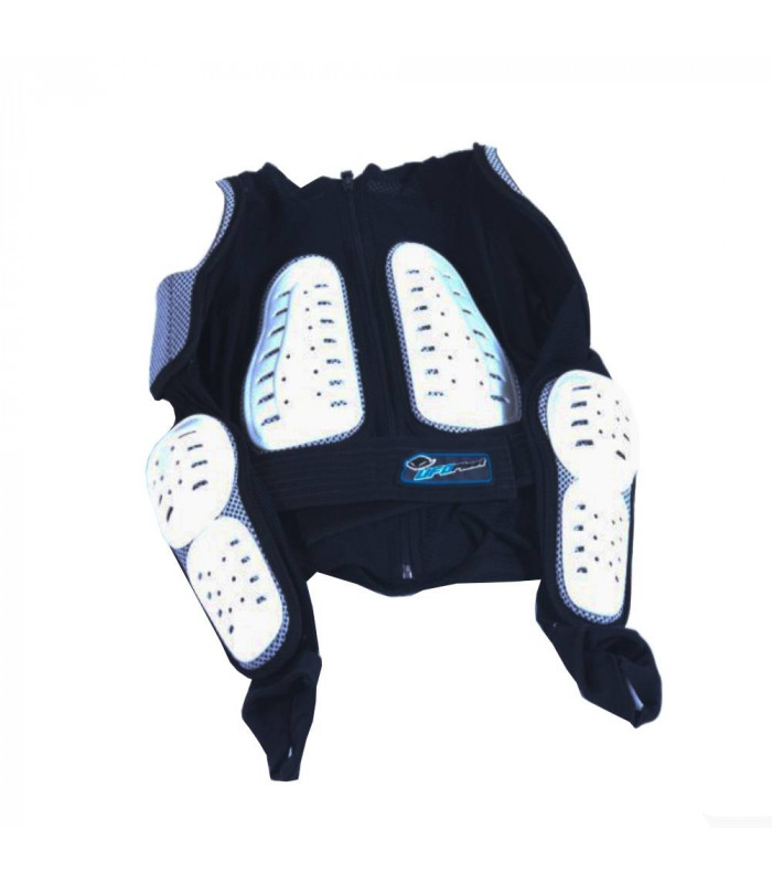 PECTORAL-CHAQUETA UFO INFANTIL CON PROTECCIONES (BLANCO) | TopFun.com