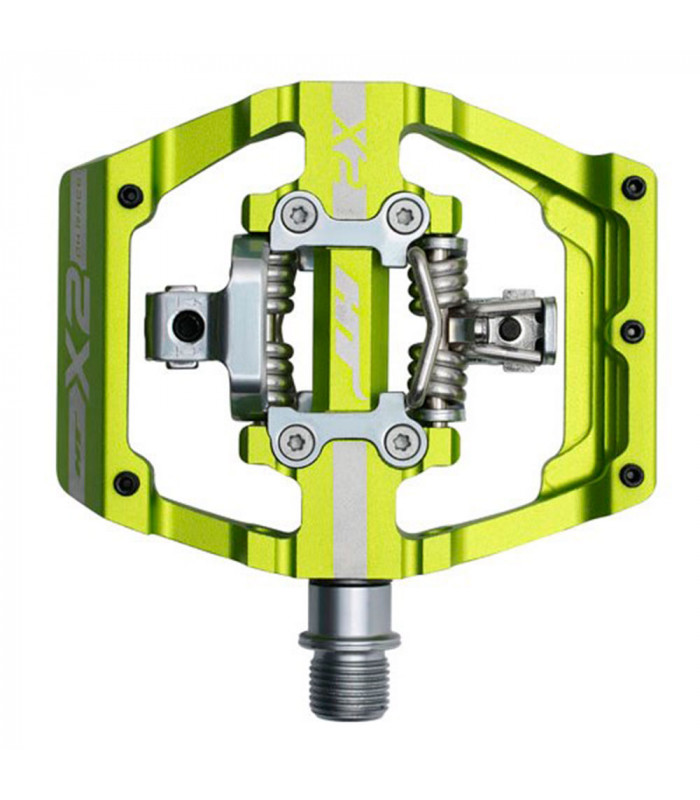 PEDALES DESCENSO HT X2 (VERDE MANZANA) | TopFun.com
