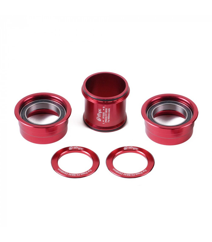 TFHPC PF30 30 MM AXLE BOTTOM BRACKET (RED)