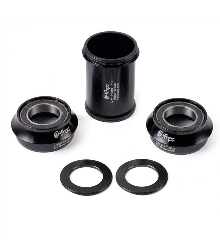 PEDALIER TFHPC PF30 ALUMINIO EJE GXP 24 MM (NEGRO)