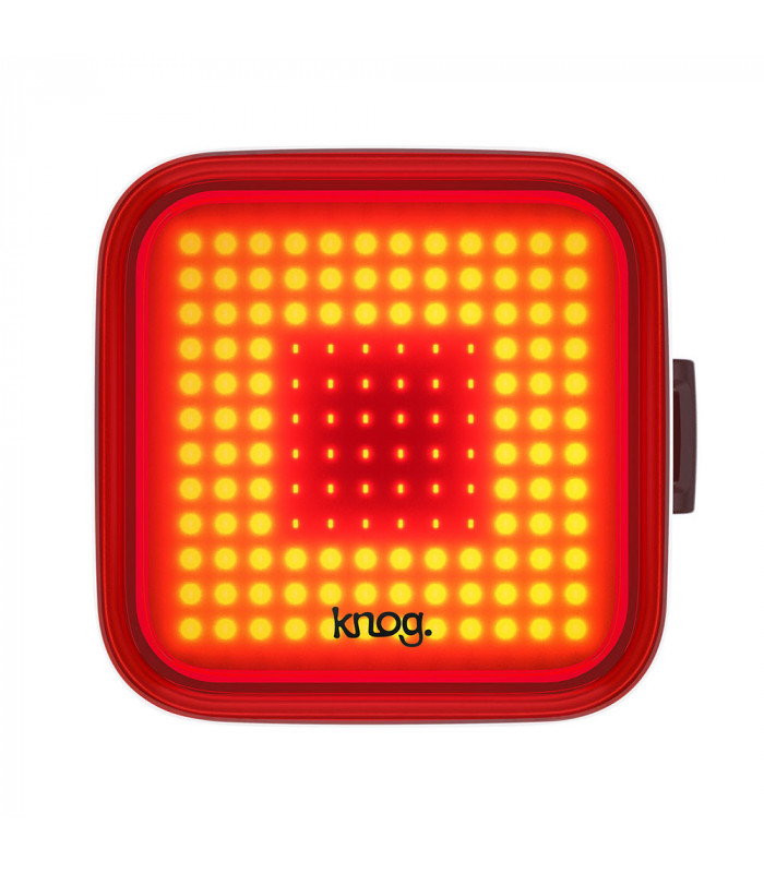 JUEGO LUCES KNOG PWR ROAD 700 + BLINDER SQUARE TRASERA