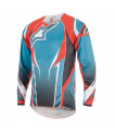 MAILLOT MANGA LARGA ALPINESTARS A-LINE 2 (AZUL/NARANJA)