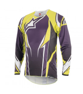 ALPINESTARS A-LINE 2 LS  JERSEY (PURPLE/ACID YELLOW)