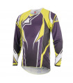 ALPINESTARS A-LINE 2 LS  JERSEY (PURPLE/ACID YELLOW)
