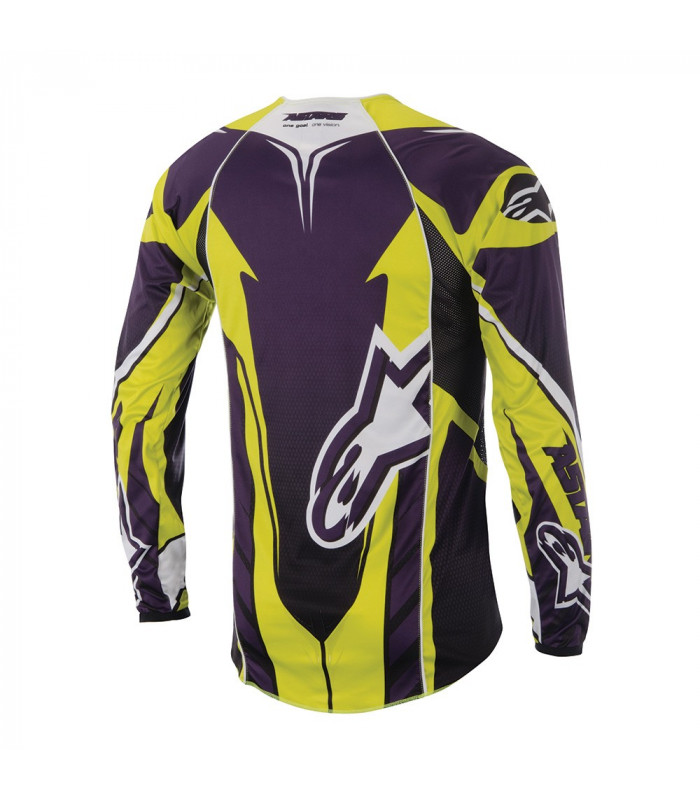 ALPINESTARS A-LINE 2 LS  JERSEY (PURPLE/ACID YELLOW)