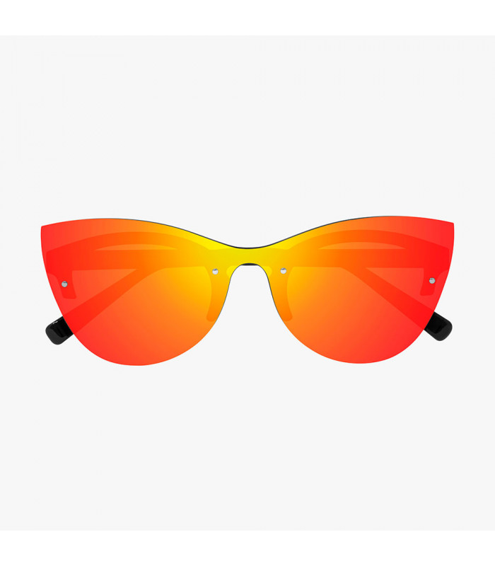 SCICON PHANTOM BLACK GLOSS SUNGLASSES (MULTIMIRROR RED LENS)