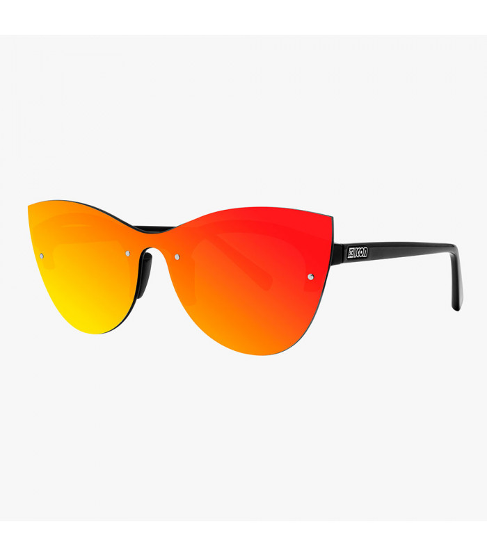SCICON PHANTOM BLACK GLOSS SUNGLASSES (MULTIMIRROR RED LENS)