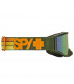 SPY FOUNDATION PLUS SPEEDWAY MATTE GREEN GOGGLES (HD SMOKE OLIVE WITH SPECTRA MIRROR LENS)