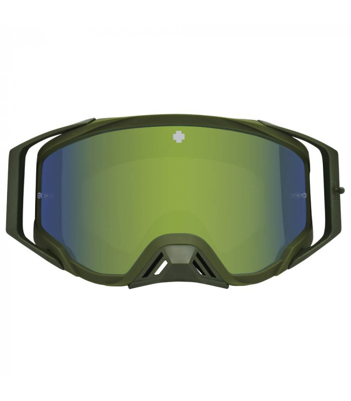 MÁSCARA SPY FOUNDATION PLUS SPEEDWAY MATTE GREEN (LENTE HD AHUMADA CON ESPEJO OLIVA SPECTRA)