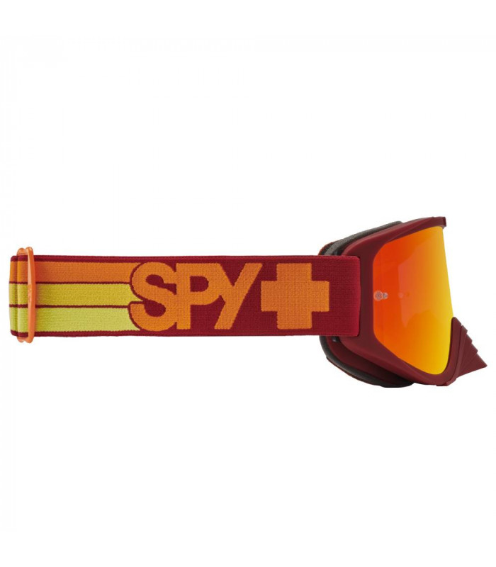 SPY WOOT RACE SPEEDWAY MATTE RED GOGGLES (HD SMOKE RED SPECTRA MIRROR LENS)