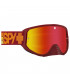 SPY WOOT RACE SPEEDWAY MATTE RED GOGGLES (HD SMOKE RED SPECTRA MIRROR LENS)