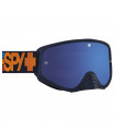 SPY WOOT RACE SPEEDWAY MATTE NAVY GOGGLES (HD SMOKE DARK BLUE SPECTRA MIRROR LENS)