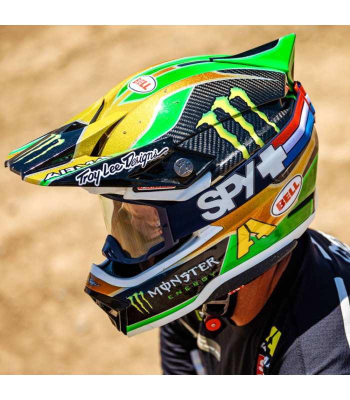 SPY WOOT MX SPEEDWAY MATTE USA GOGGLES (HD CLEAR LENS)