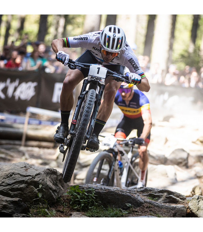 PEDALES CROSS COUNTRY HT M2 EJE TITANIO (OIL SLICK)