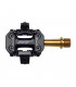 PEDALES CROSS COUNTRY HT M2 EJE TITANIO (NEGRO)