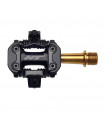 PEDALES CROSS COUNTRY HT M2 EJE TITANIO (NEGRO)