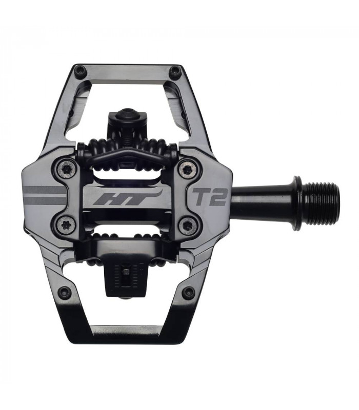 PEDALES ENDURO HT T2 (STEALTH BLACK)
