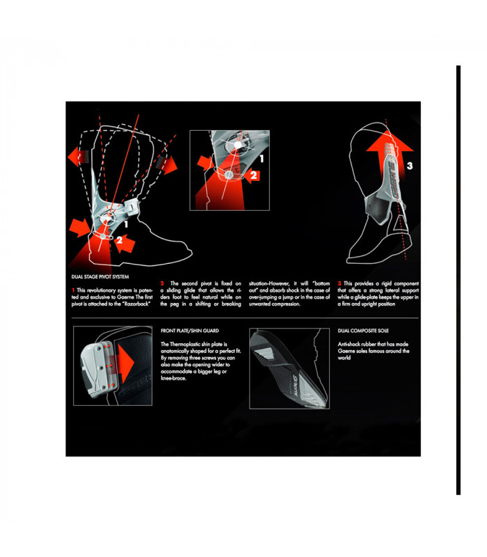 BOTAS GAERNE SG-12 (NEGRO/AMARILLO)