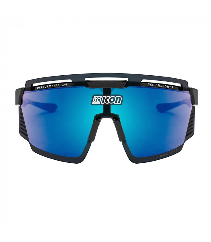 GAFAS SCICON AEROWATT BLACK GLOSS (LENTE MULTIESPEJO AZUL)