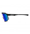 SCICON AEROWATT BLACK GLOSS SUNGLASSES (MULTIMIRROR BLUE LENS)