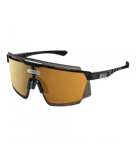GAFAS SCICON AEROWATT BLACK GLOSS (LENTE MULTIESPEJO BRONCE)