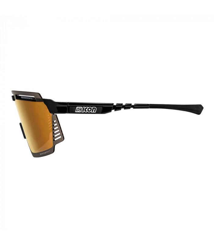 GAFAS SCICON AEROWATT BLACK GLOSS (LENTE MULTIESPEJO BRONCE)