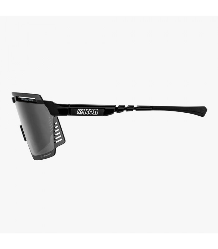 GAFAS SCICON AEROWATT BLACK GLOSS (LENTE MULTIESPEJO PLATA)