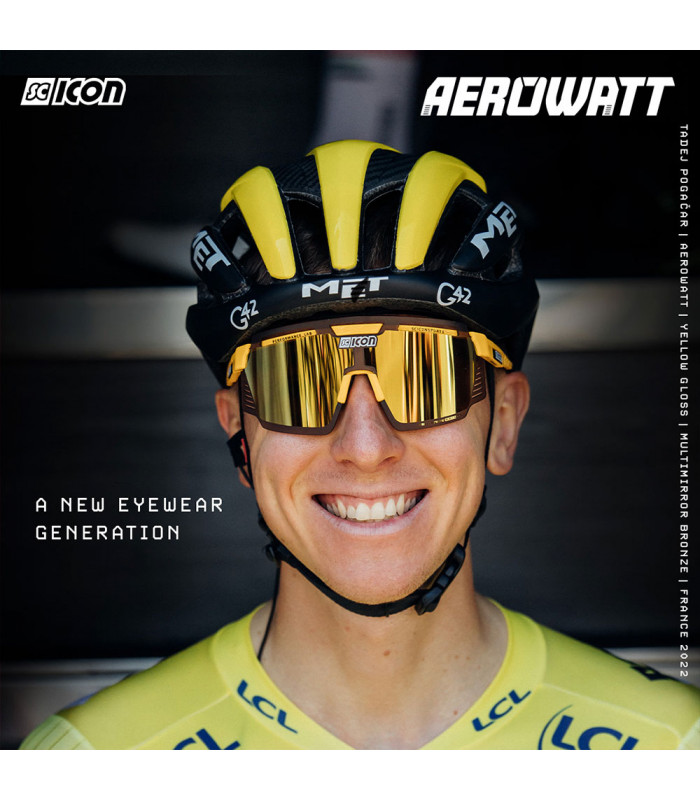 SCICON AEROWATT BLACK GLOSS SUNGLASSES (PHOTOCHROMIC LENS)