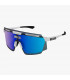 SCICON AEROWATT WHITE GLOSS SUNGLASSES (MULTIMIRROR BLUE LENS)