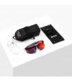 GAFAS SCICON AEROWATT WHITE GLOSS (LENTE MULTIESPEJO ROJO)