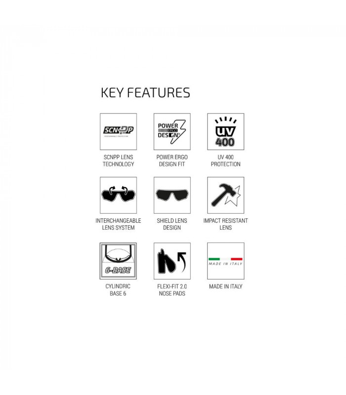 GAFAS SCICON AEROWATT WHITE GLOSS (LENTE MULTIESPEJO ROJO)