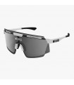 SCICON AEROWATT WHITE GLOSS SUNGLASSES (MULTIMIRROR SILVER LENS)