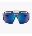 SCICON AEROWATT CRYSTAL GLOSS SUNGLASSES (MULTIMIRROR BLUE LENS)