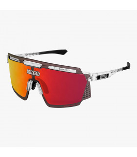 GAFAS SCICON AEROWATT CRYSTAL GLOSS (LENTE MULTIESPEJO ROJO)
