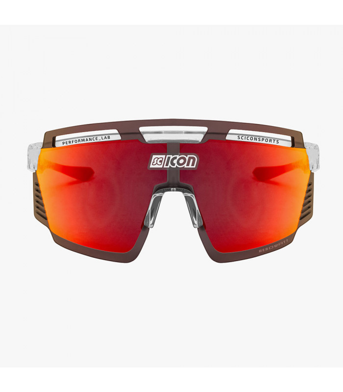 GAFAS SCICON AEROWATT CRYSTAL GLOSS (LENTE MULTIESPEJO ROJO)