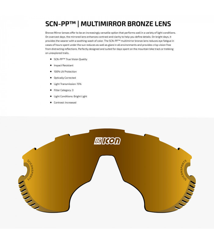 GAFAS SCICON AEROWATT CRYSTAL GLOSS (LENTE MULTIESPEJO BRONCE)