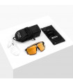 SCICON AEROWATT CRYSTAL GLOSS SUNGLASSES (MULTIMIRROR BRONZE LENS)
