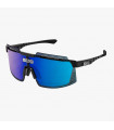 SCICON AEROWATT FOZA BLACK GLOSS SUNGLASSES (MULTIMIRROR BLUE LENS)