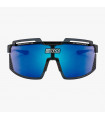 SCICON AEROWATT FOZA BLACK GLOSS SUNGLASSES (MULTIMIRROR BLUE LENS)