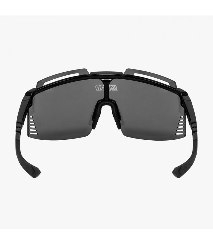 SCICON AEROWATT FOZA BLACK GLOSS SUNGLASSES (MULTIMIRROR BLUE LENS)