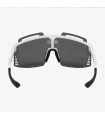 SCICON AEROWATT FOZA WHITE GLOSS SUNGLASSES (MULTIMIRROR BLUE LENS)