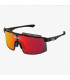 SCICON AEROWATT FOZA BLACK GLOSS SUNGLASSES (MULTIMIRROR RED LENS)