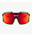 SCICON AEROWATT FOZA BLACK GLOSS SUNGLASSES (MULTIMIRROR RED LENS)