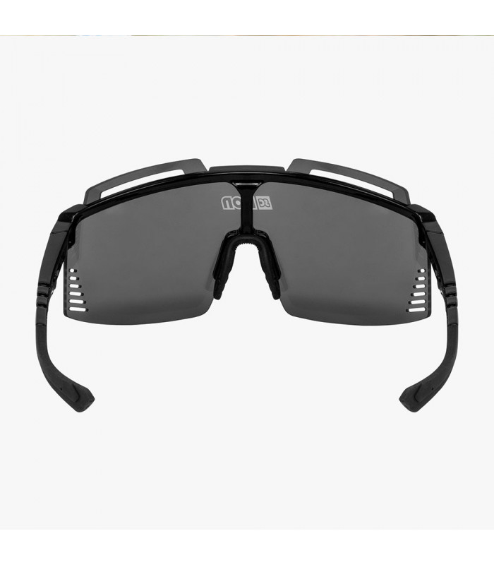 SCICON AEROWATT FOZA BLACK GLOSS SUNGLASSES (MULTIMIRROR RED LENS)