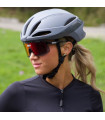 SCICON AEROWATT FOZA BLACK GLOSS SUNGLASSES (MULTIMIRROR RED LENS)