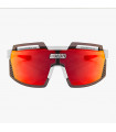 SCICON AEROWATT FOZA WHITE GLOSS SUNGLASSES (MULTIMIRROR RED LENS)