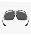 SCICON AEROWATT FOZA WHITE GLOSS SUNGLASSES (MULTIMIRROR RED LENS)