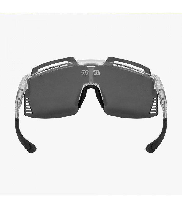 SCICON AEROWATT FOZA CRYSTAL GLOSS SUNGLASSES (MULTIMIRROR RED LENS)