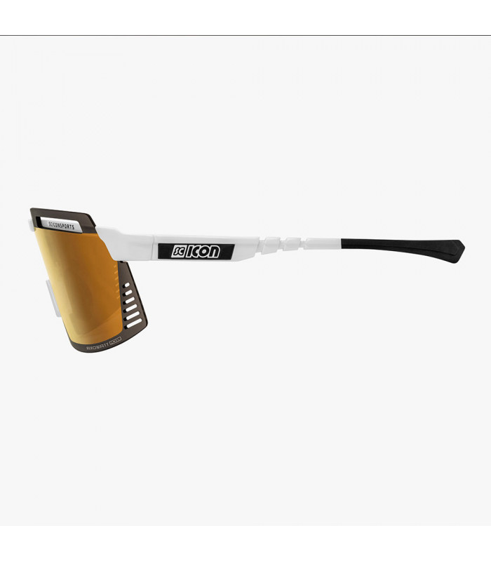 GAFAS SCICON AEROWATT FOZA WHITE GLOSS (LENTE MULTIESPEJO BRONCE)